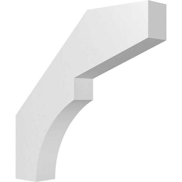 Ekena Millwork 3-in. W x 18-in. D x 18-in. H Monterey Architectural Grade PVC Knee Brace BRCP03X18X18MON - main